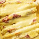 Spargel-Schwarzwälder Schinken-Kartoffelauflauf